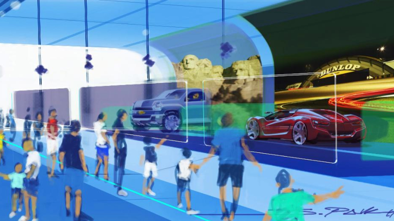 Illustration for article titled This Is The Reimagined Chevy Test Track Ride At Disney World